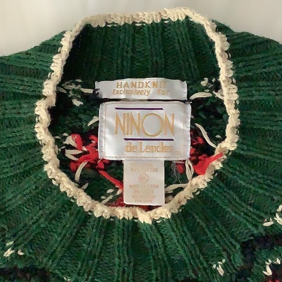 HANDKNIT~Ninon de Lenclos Sweater (M/L/ - Picture 5 of 10